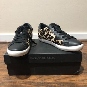 Banana Republic Leather Calfhair Sneakers